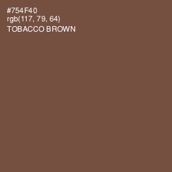 #754F40 - Tobacco Brown Color Image